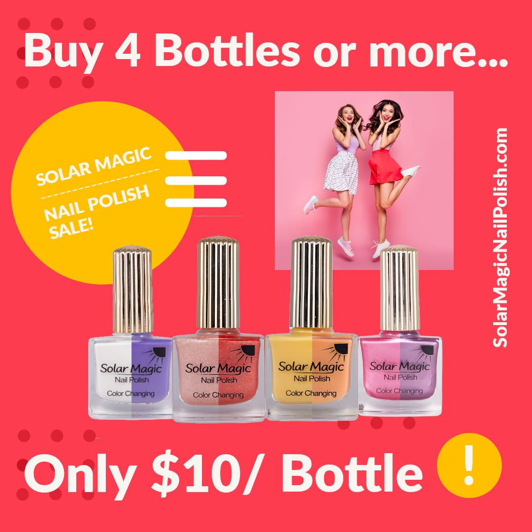 Color Change Nail Polish in Sun - Magic Chiffon to Shimmer Rose – Solar  Magic Nail Polish