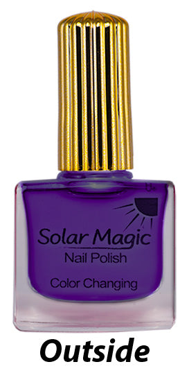 Color Changing Nail Polish in Sun - Magic Gel-e Top Coat to Vi -O- Lit