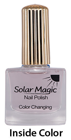 Color Changing Nail Polish Bottle - Magic Gel-e Top Coat to Blue Jean Girl - inside color