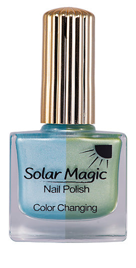 Changing Color Nail Polish Bottle - Oou Oou Blue to Magic Mint