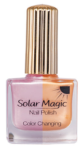 Changing Color Nail Polish Bottle - Pink Pearl to Sunset Sunshine