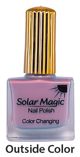 Aqua Blue to Violet Night Color Change Nail Polish Bottle - outside color