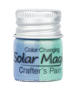 Color Changing Craft Paint Bottle - Blue to Mint