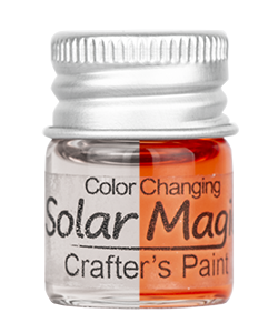 Color Change Craft Paint Bottle - Clear Coat to Ruby Red