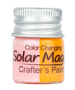 Color Change Craft Paint Bottle - Pink to Yellow Orange
