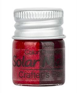 Color Changing Craft Paint Bottle - Red Flake to Violet