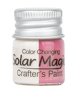Color Changing Craft Paint Bottle - Puff White to Burgundy