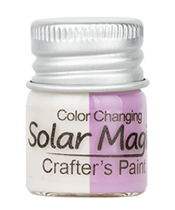 Color Changing Craft Paint Bottle - Puff White to Violet
