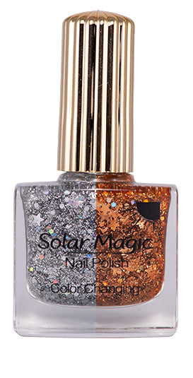 Color Changing Nail Polish Bottle - Magic Glitter to Copper Blast