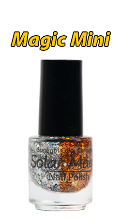 Color Change Nail Polish - Magic Glitter to Copper Blast - Magic Mini Bottle