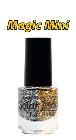 Color Change Nail Polish - Magic Glitter to Gold Dust - Magic Mini Bottle