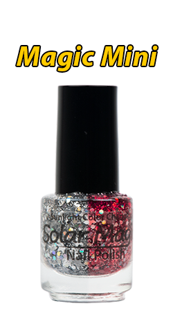 Color Change Nail Polish - Magic Glitter to Rockin' Ruby - Magic Mini Bottle