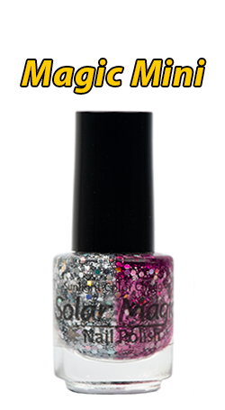 Color Change Nail Polish - Magic Glitter to Royalty - Magic Mini Bottle