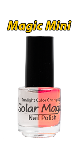 Color Change Nail Polish - Magic Gel-e Top Coat to Sheer Red - Magic Mini Bottle