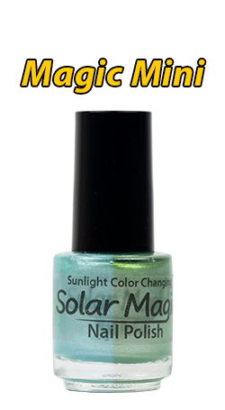 Changing Color Nail Polish - Oou Oou Blue to Magic Mint - Magic Mini Bottle