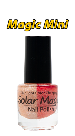 Color Change Nail Polish - Magic Chiffon to Fireworks Red - Magic Mini Bottle