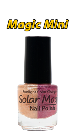Color Changing Nail Polish - Magic Chiffon to Shimmer Rose - Magic Mini Bottle