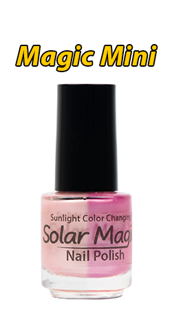 Change Color Nail Polish - Pink Pearl to Purple Majesty - Magic Mini Bottle