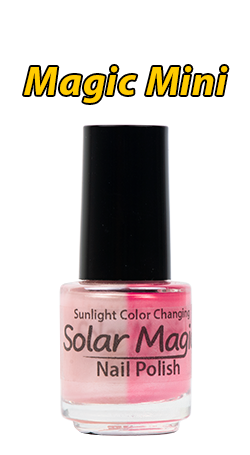 Change Color Nail Polish Bottle - Pink Pearl to Red Ribbon - Magic Mini Bottle