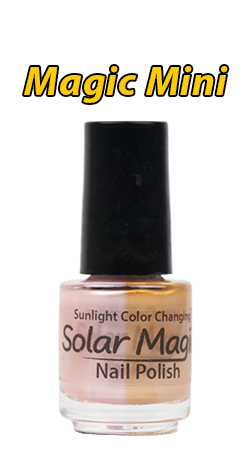 Change Color Nail Polish Bottle - Pink Pearl to Sunset Sunshine - Magic Mini Bottle