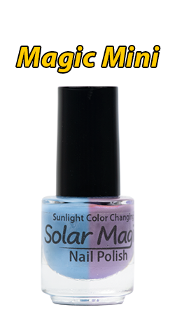 Sky Blue to Fun Fuchsia Color Change Nail Polish - Magic Mini Bottle