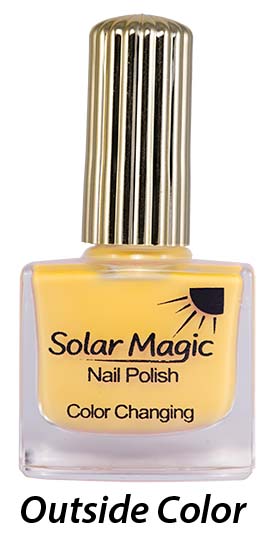 Sugar Pink to Summer Sunshine Color Change Nail Polish Bottle - outside color