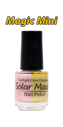 Sugar Pink to Summer Sunshine Color Change Nail Polish