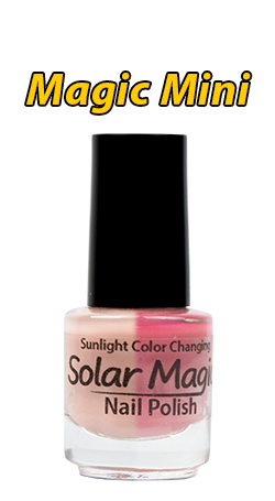 Sugar Pink to Wine Time Color Change Nail Polish - Magic Mini Bottle