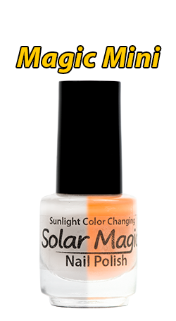 White Tip to Copper Coral Color Change Nail Polish - Magic Mini Bottle