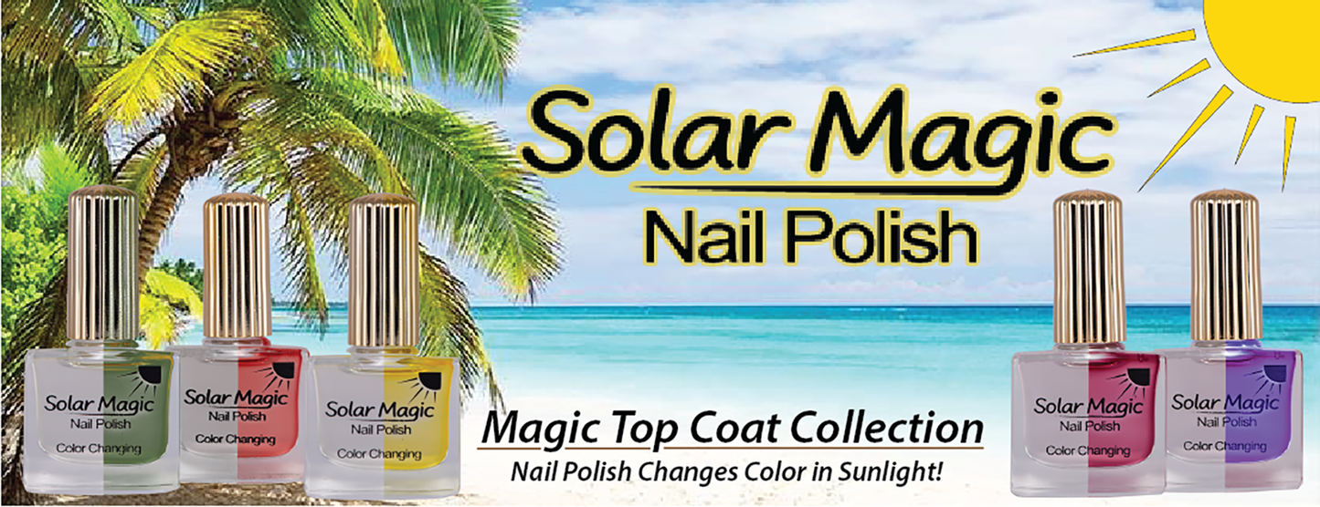 Magic Top Coat Color Changing Nail Polish Collection