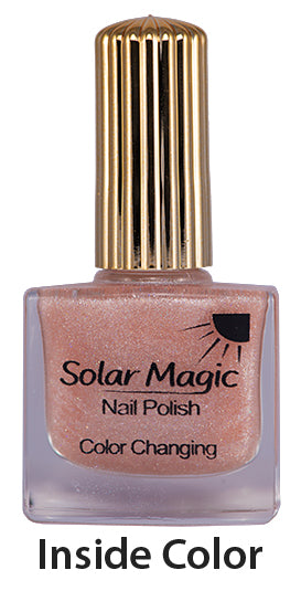 Color Changing Nail Polish Bottle - Magic Chiffon to Galactic Night - inside color