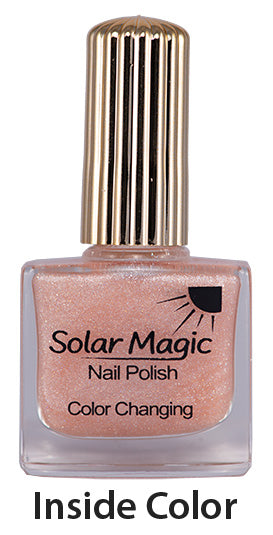 Color Changing Nail Polish Bottle - Magic Chiffon to Sunset Glow - inside color