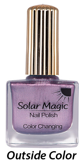 Changing Color Nail Polish Bottle - Oou Oou Blue to Purple Passion - outside color