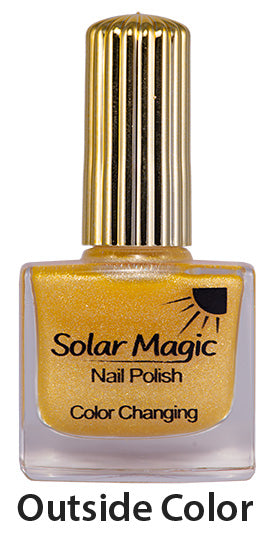 Color Changing Nail Polish Bottle - Magic Chiffon to Lemon Cake - outside color