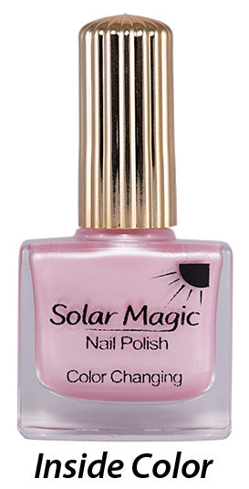 Changing Color Nail Polish Bottle - Pink Pearl to Red Ribbon - inside color