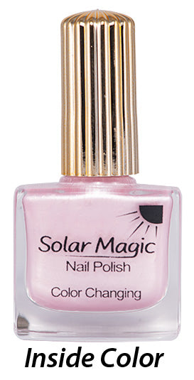 Changing Color Nail Polish Bottle - Pink Pearl to Steel Oyster- inside color
