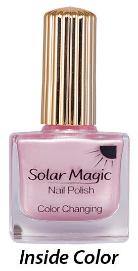 Changing Color Nail Polish Bottle - Pink Pearl to Lemon Drops - inside color