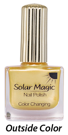 Changing Color Nail Polish Bottle - Pink Pearl to Lemon Drops - outside color