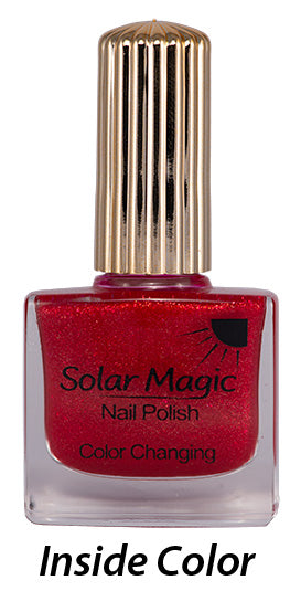 Color Change Nail Polish Bottle - Ruby Red Shoes to Naughty Dorothy - inside color