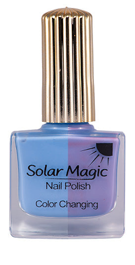 Sky Blue to Vivacious Violet Color Change Nail Polish Bottle