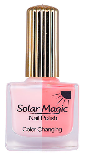 Sugar Pink to Sunset Red Color Change Nail Polish Bottle