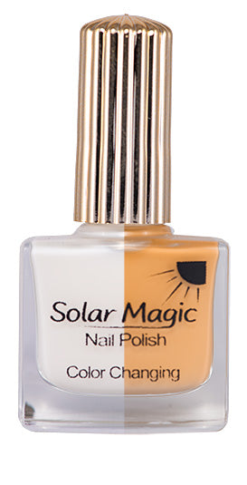 White Tip to Copper Coral Color Change Nail Polish Bottle