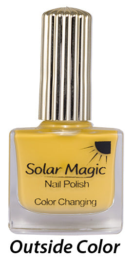 White Tip to Sunshine Color Change Nail Polish Bottle - outside color
