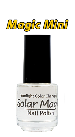 Magic Gel-e Top Coat to Non-Color Change Color Change Nail Polish - Magic Mini Bottle