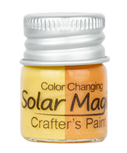 Color Change Craft Paint Bottle - Yellow to Orange Copper