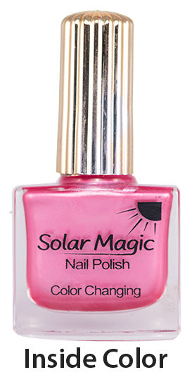 Color Changing Nail Polish Bottle - Hot Pinky to Copper Fox - inside color