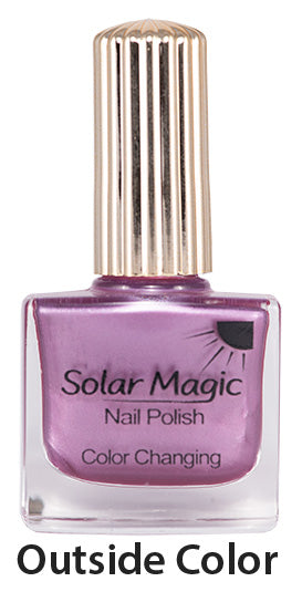 Color Changing Nail Polish Bottle - Hot Pinky to Vixen - outside color