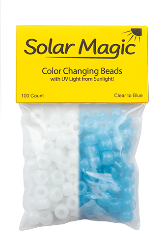 Color Changing Pony Beads - Blue