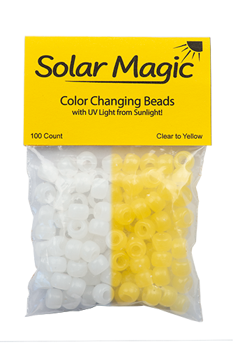 Color Changing Pony Beads - Yellow