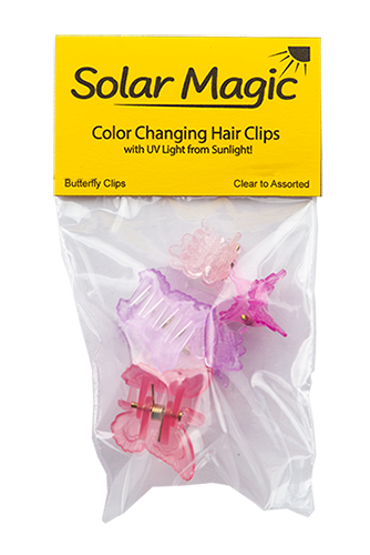 Color Changing Butterfly Hair Clips